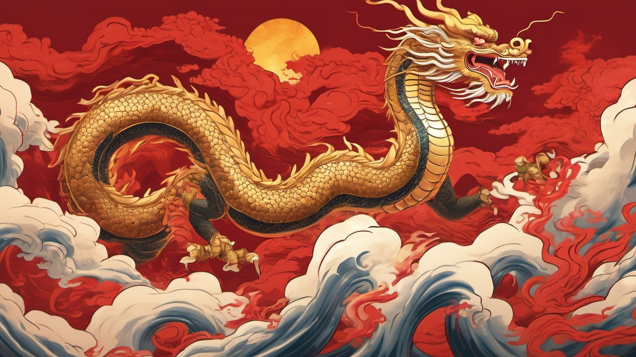 Chinese Dragons — printable Chinese practice sheet cover preview