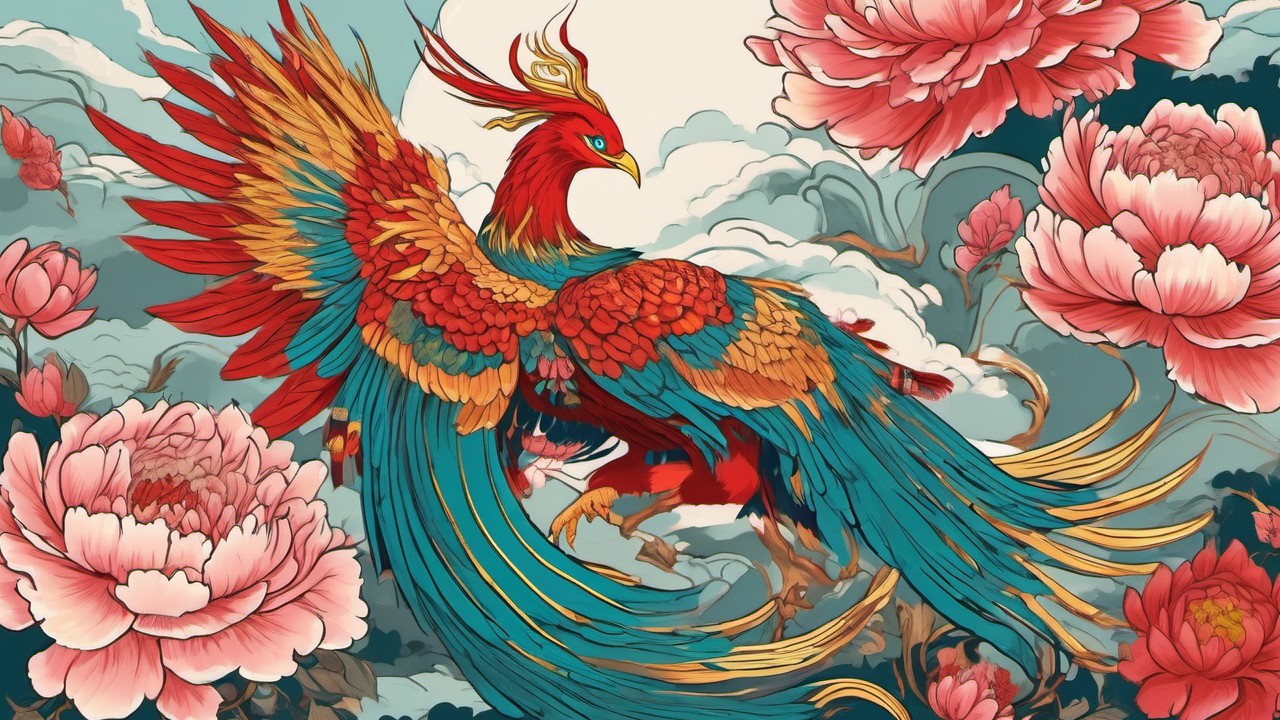 Chinese Phoenix — printable Chinese practice sheet cover preview